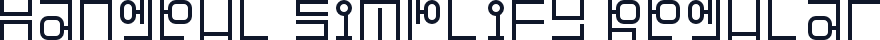 Hangeul Simplify Regular