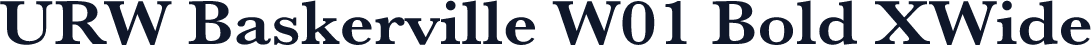 URW Baskerville W01 Bold XWide