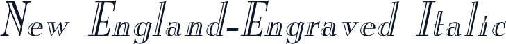 New England-Engraved Italic