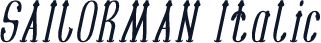 SAILORMAN Italic