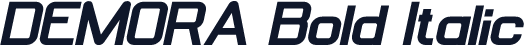 DEMORA Bold Italic