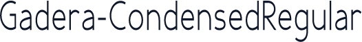 Gadera-CondensedRegular