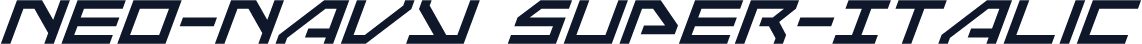 Neo-Navy Super-Italic