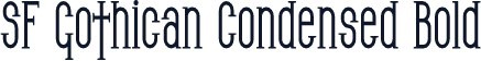 SF Gothican Condensed Bold