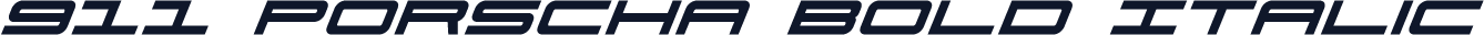 911 Porscha Bold Italic