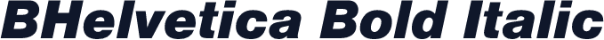 BHelvetica Bold Italic