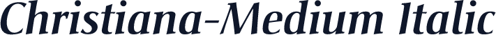Christiana-Medium Italic