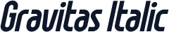 Gravitas Italic