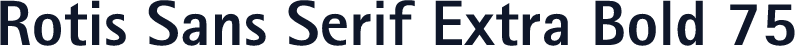 Rotis Sans Serif Extra Bold 75