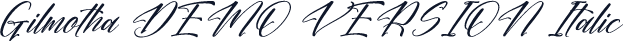 Gilmotha DEMO VERSION Italic