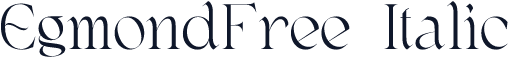 EgmondFree-Italic