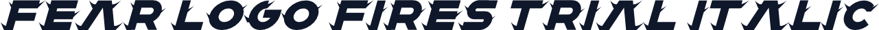 Fear Logo Fires Trial Italic