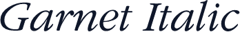 Garnet Italic