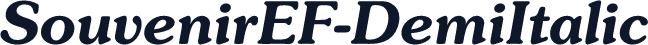 SouvenirEF-DemiItalic
