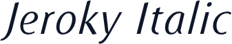 Jeroky Italic