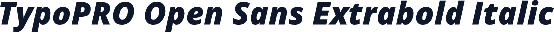 TypoPRO Open Sans Extrabold Italic