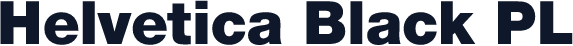 Helvetica Black PL