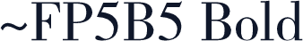 ~FP5B5 Bold