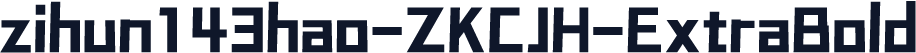 zihun143hao-ZKCJH-ExtraBold