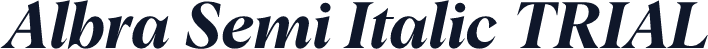 Albra Semi Italic TRIAL
