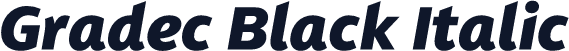 Gradec Black Italic