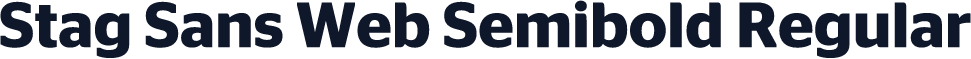 Stag Sans Web Semibold Regular