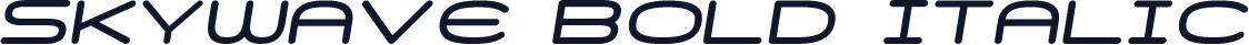 Skywave Bold Italic