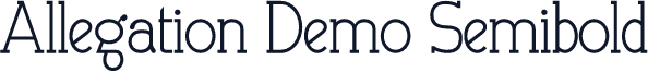Allegation Demo Semibold