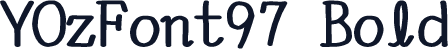 YOzFont97 Bold
