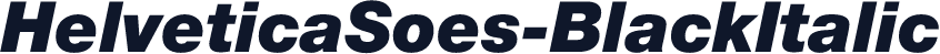 HelveticaSoes-BlackItalic