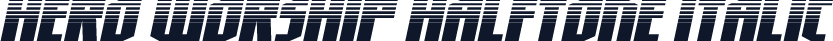 Hero Worship Halftone Italic