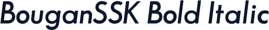 BouganSSK Bold Italic