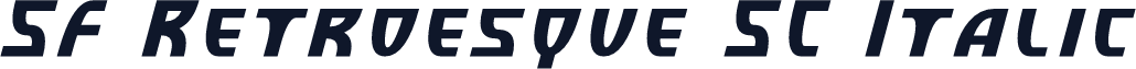 SF Retroesque SC Italic