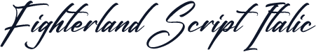 Fighterland Script Italic