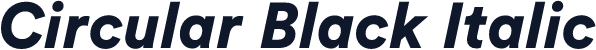Circular Black Italic