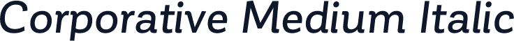 Corporative Medium Italic