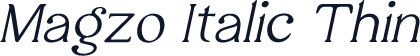 Magzo Italic Thin