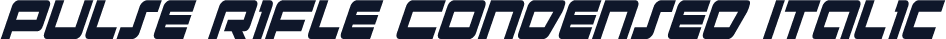 Pulse Rifle Condensed Italic