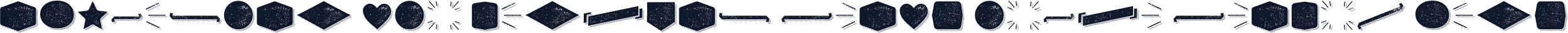 Alquitran Pro Dingbat Shape Rough Shadow Line