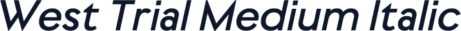 West Trial Medium Italic