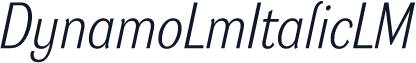 DynamoLmItalicLM