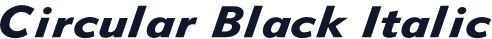 Circular Black Italic