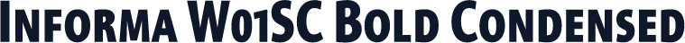 Informa W01SC Bold Condensed