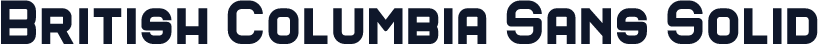 British Columbia Sans Solid