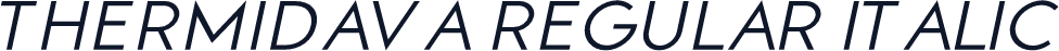 Thermidava Regular Italic