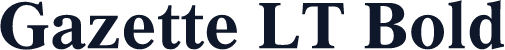 Gazette LT Bold