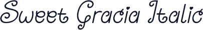 Sweet Gracia Italic