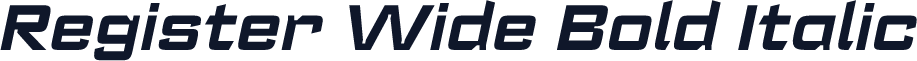 Register Wide Bold Italic