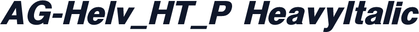 AG-Helv_HT_P HeavyItalic