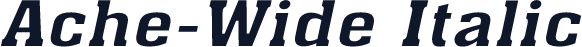 Ache-Wide Italic